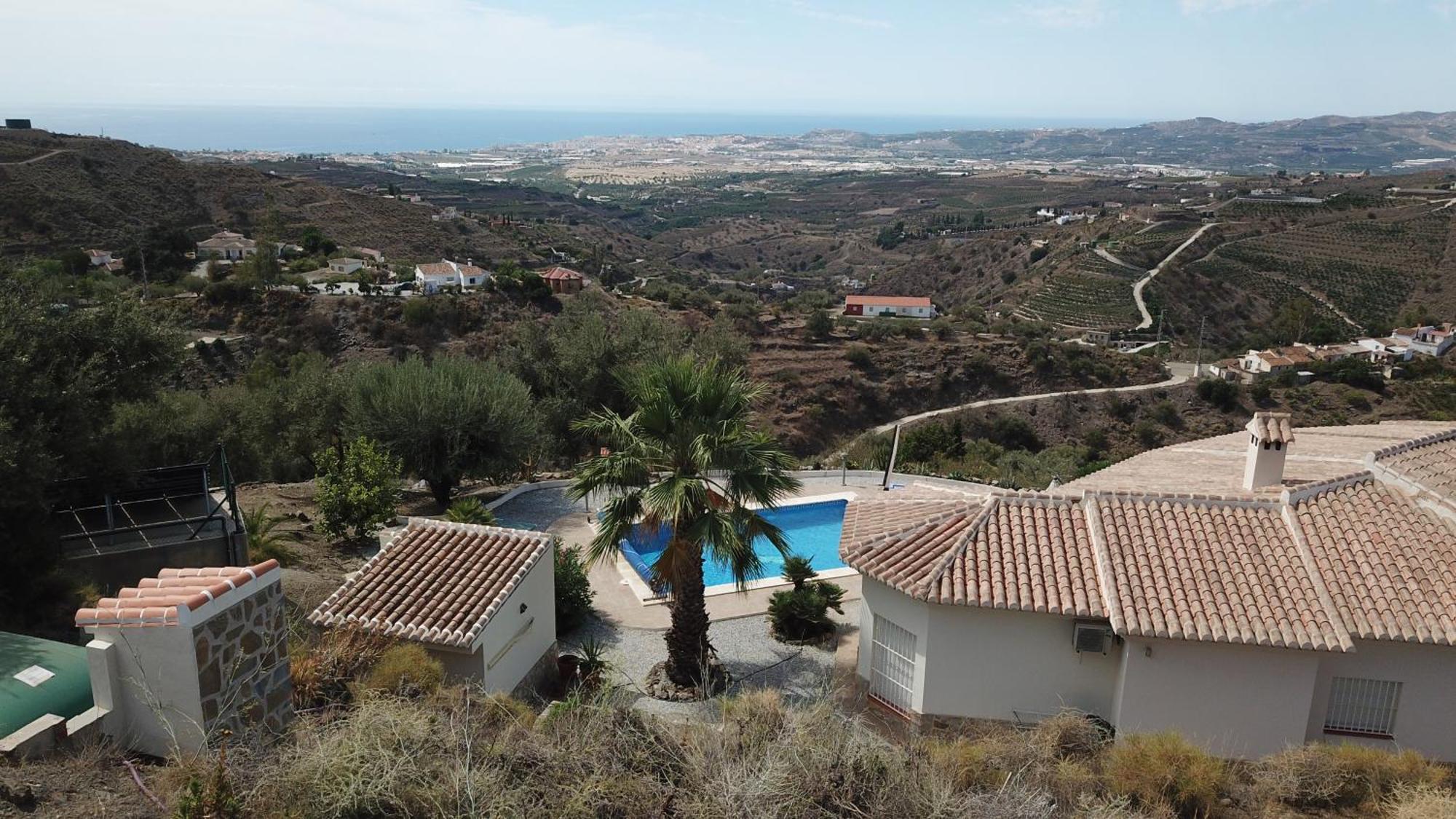 Villa Camakini With Heated Pool And Sea View 阿里纳斯 外观 照片